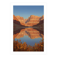 The Silent Echo of Crimson Canyons (Print Only)