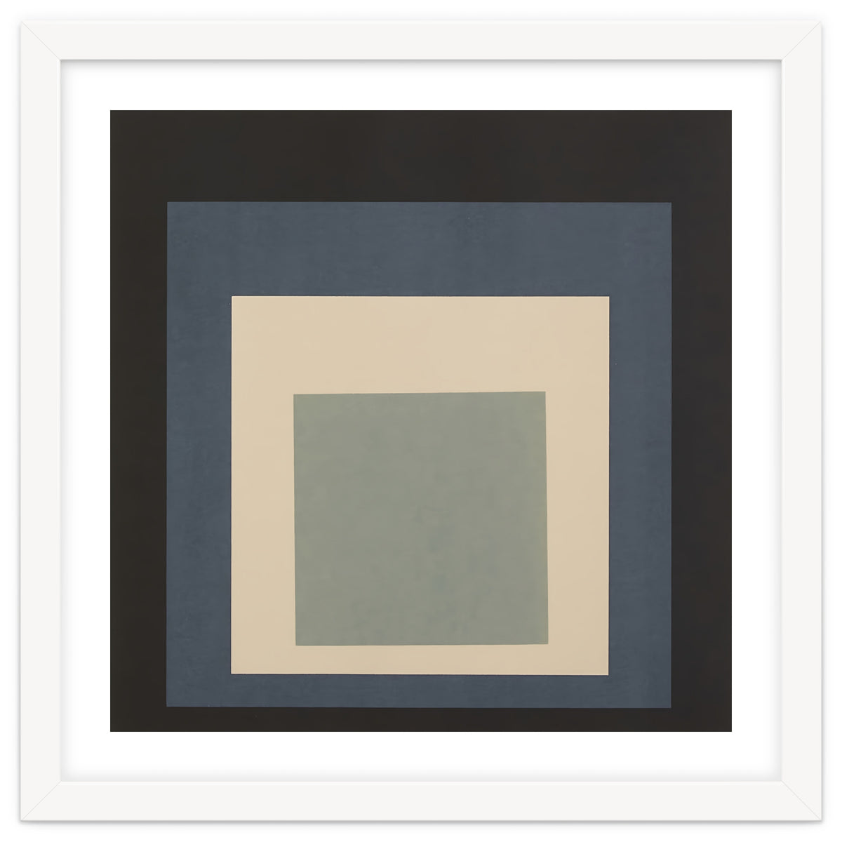 JOSEF ALBERS - HOMAGE TO THE SQUARE BEIGE GREY BLACK HIGH RESOLUTION