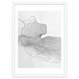 Abstract Black And White Organic Flowing Lines Pattern thumbnail