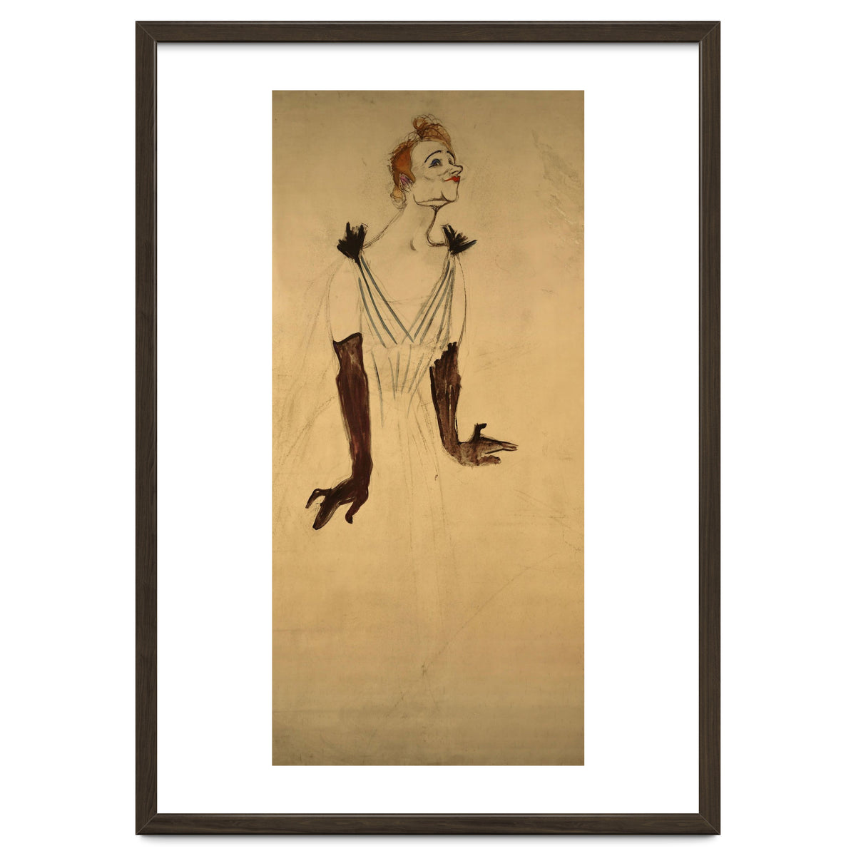 Henri de Toulouse-Lautrec / 'Yvette Guilbert', 1894, 186 x 93 cm.