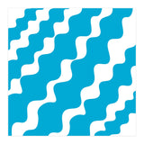 Slanting Blue Wavy Pattern (Print Only) thumbnail