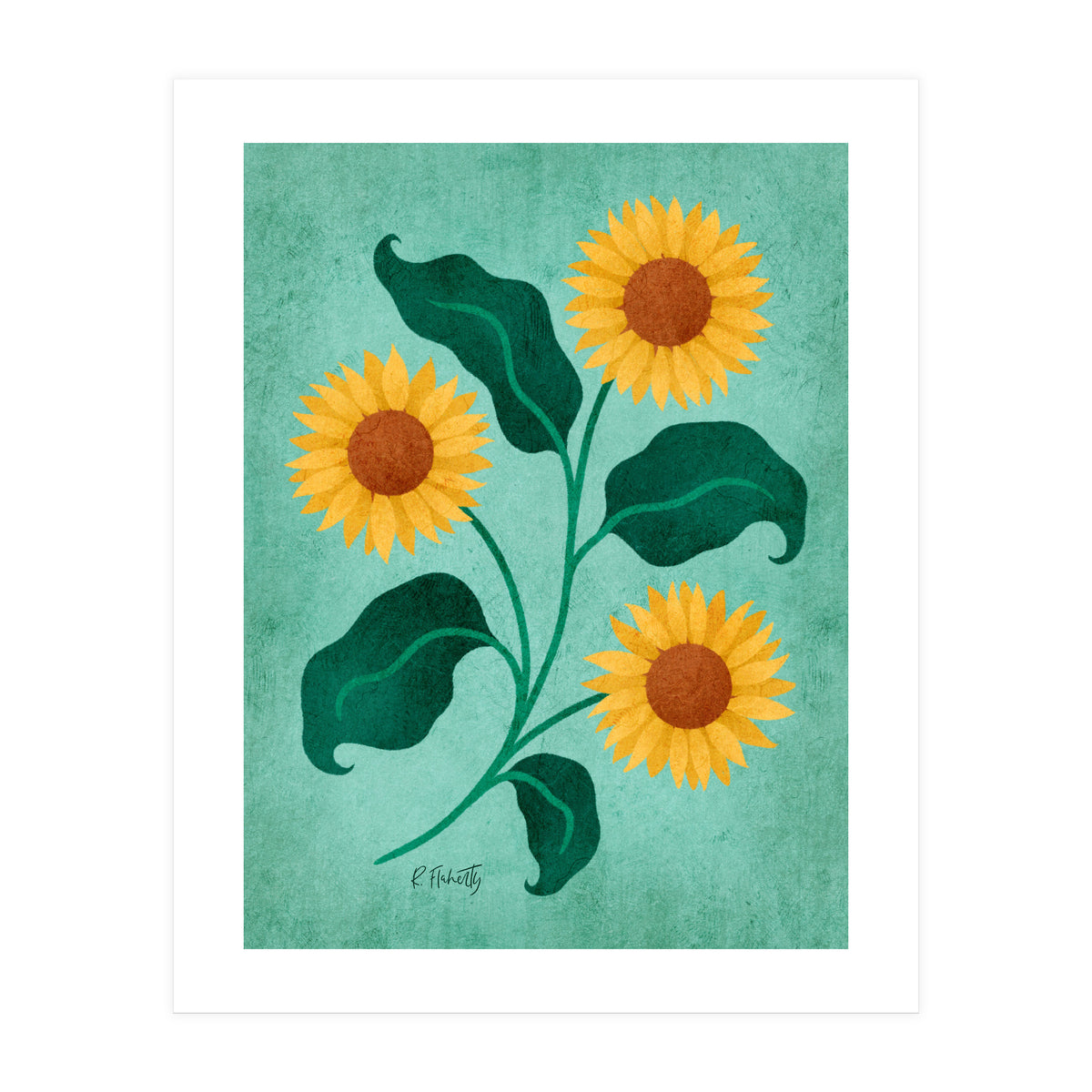Golden Sunflower (Print Only)