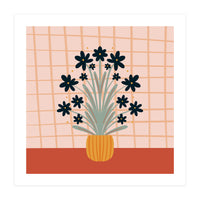 Floral Vase Orange (Print Only)