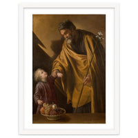 Sebastián Martínez / 'Saint Joseph with the Christ Child'. Ca. 1650. Oil on canvas.