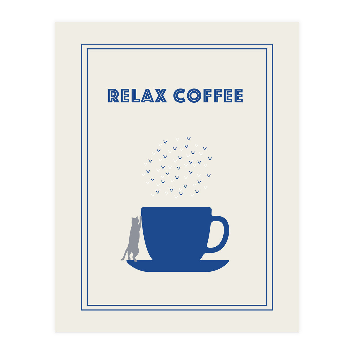 RELAX COFFEE CAT (Print Only)
