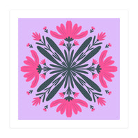 Magenta mandala flowers (Print Only)