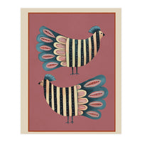 Striped Bird Pair I (Print Only)