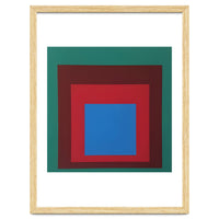 Josef Albers - HOMAGE TO THE SQUARE: Green, Red, Blue
