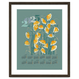 calendar 2025  linocut meadow green thumbnail