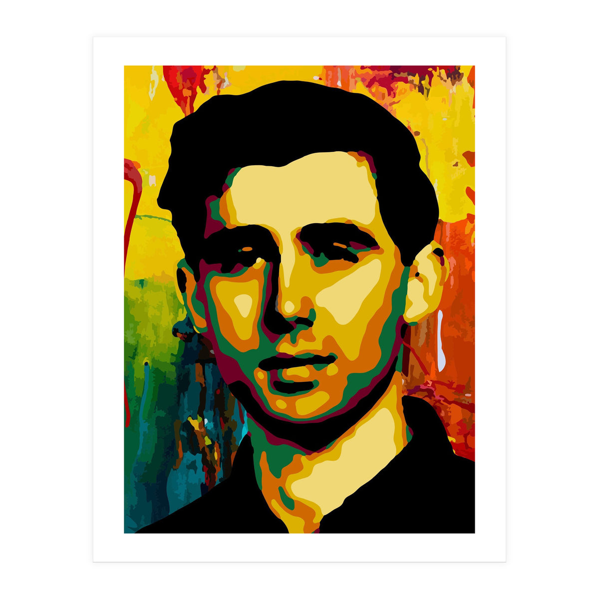 Andrew Goodman Activist Colorful Abstract Art (Print Only)