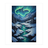 Ethereal Northern Lights: Arctic Winter Valley (Print Only) thumbnail