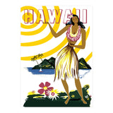 Hawaii, Hula Girl on the Coast (Print Only) thumbnail