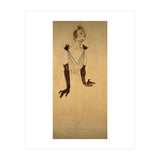 Henri de Toulouse-Lautrec / 'Yvette Guilbert', 1894, 186 x 93 cm. (Print Only) thumbnail