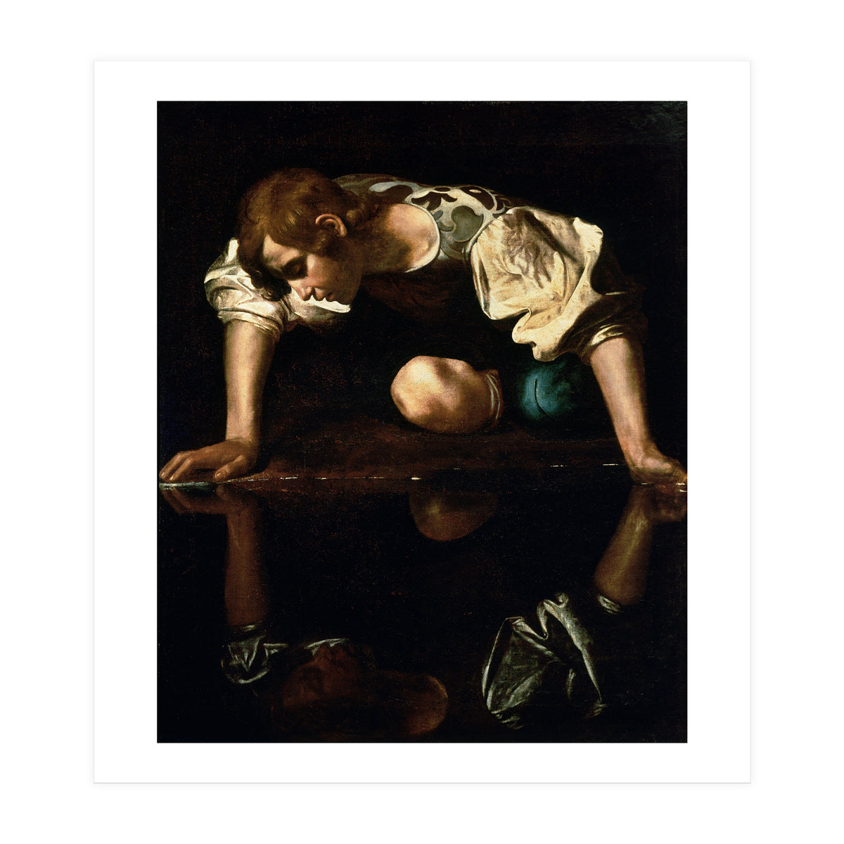Caravaggio – Narcissus (ca. 1600) | Dramatic Baroque Masterpiece (Print Only)