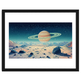 Alien Horizon: Saturn-Inspired Planetary Landscape thumbnail