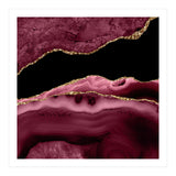 Burgundy & Gold Agate Texture 13  (Print Only) thumbnail