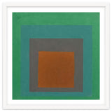 JOSEF ALBERS - HOMAGE TO THE SQUARE GREY BROWN GREEN thumbnail