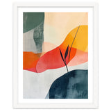 Minimalist Botanical Abstract Art with Organic Overlapping Shapes thumbnail