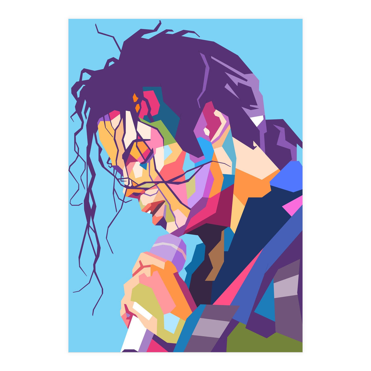 Michael Jackson pop art portrait (Print Only)