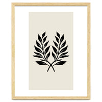Minimalist Laurel Wreath: Botanical Line Art