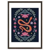 Cute Floral Snake