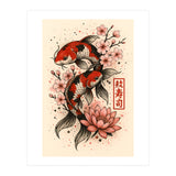 Koi fish Japanese (Print Only) thumbnail