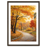 Original Autumn Park Landscape Oil Painting Style thumbnail