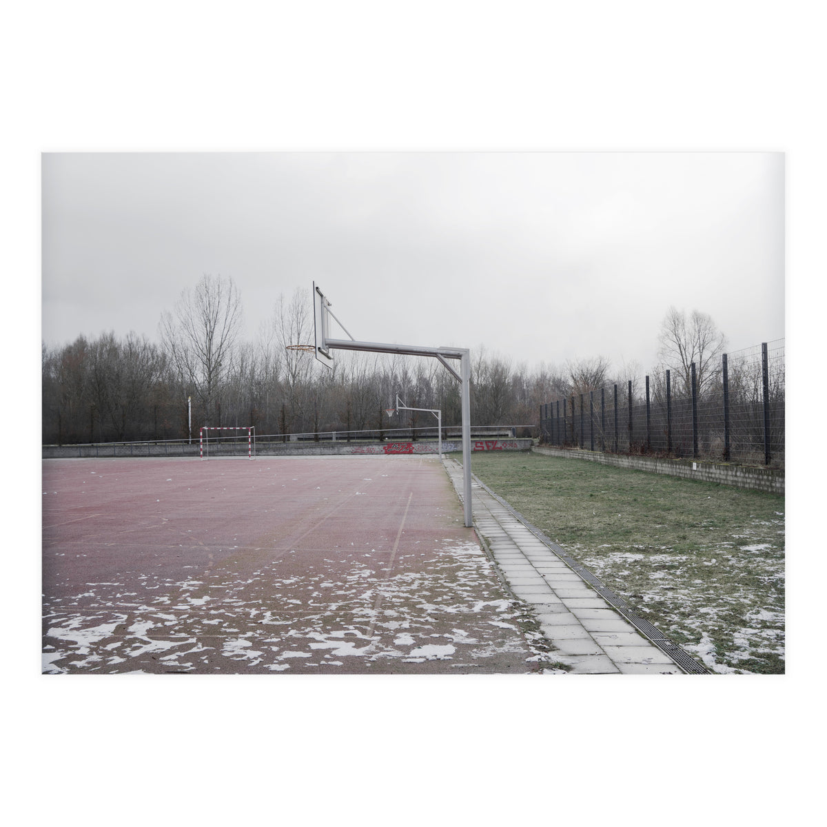 No people basketball court (Print Only)
