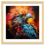 Vibrant Eagle Portrait Abstract Colorful Splatter Art thumbnail