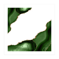 Green & Gold Agate Texture 22 (Print Only)