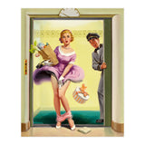 Pinup Sexy Girl Had Accident While Leaving The Elevator (Print Only) thumbnail