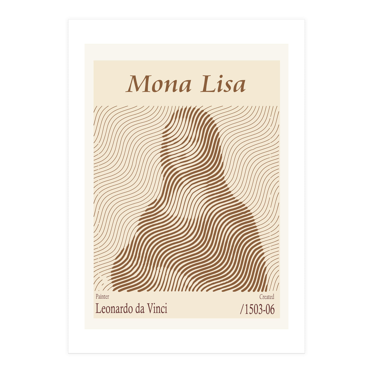 Mona Lisa – Leonardo Da Vinci (1503 06) (Print Only)
