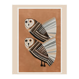 Striped Owl Pair (Print Only) thumbnail