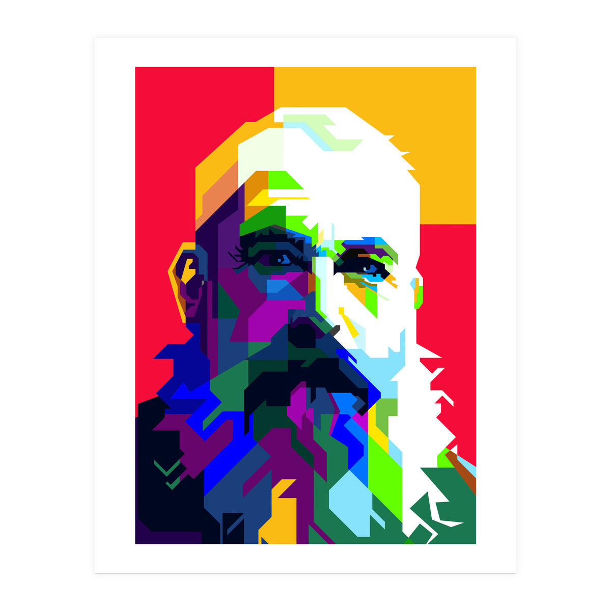 Claude Monet Artist Painting WPAP Trending Now (Print Only)
