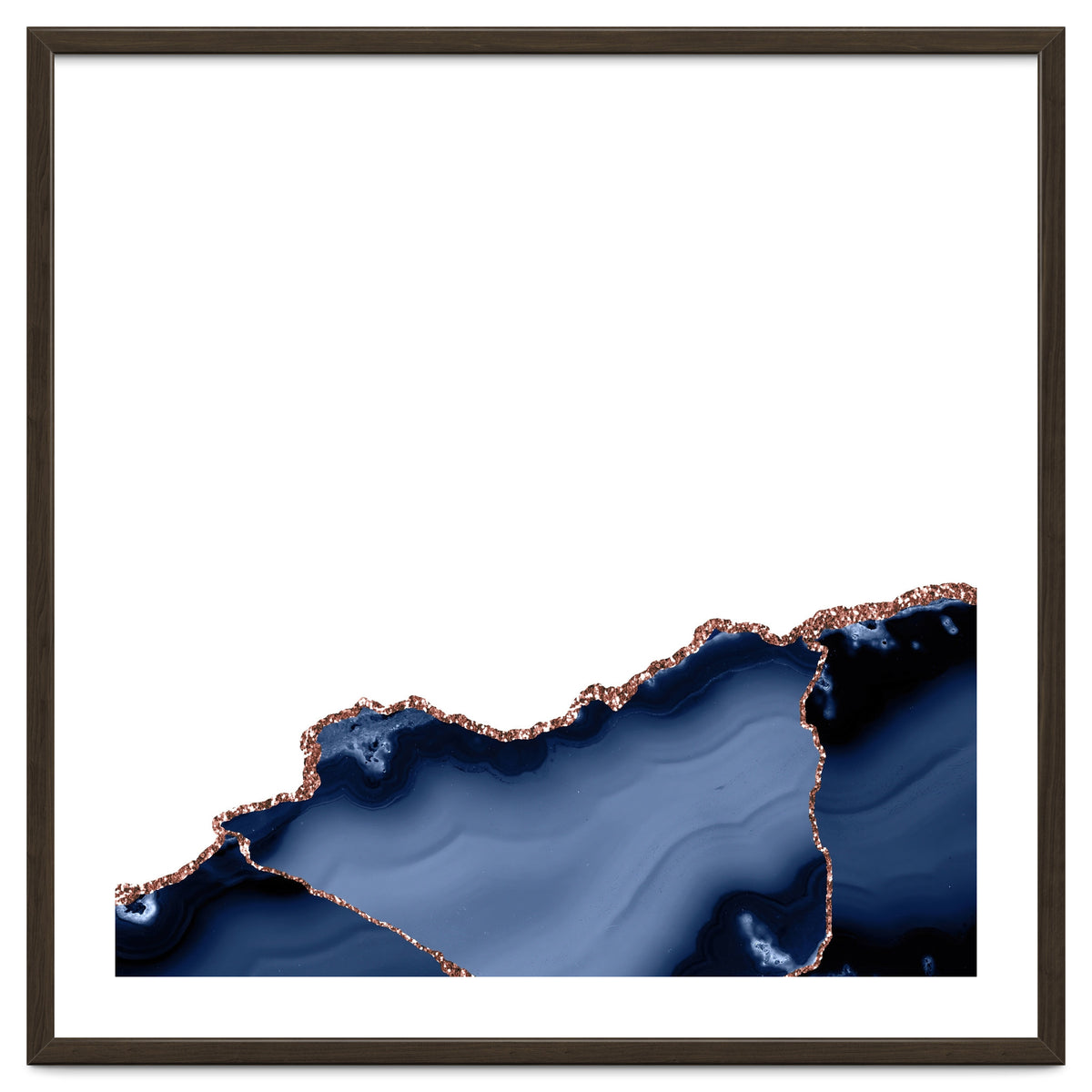 Navy & Rose Gold Agate Texture 23