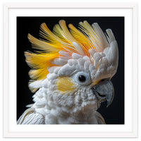 Close Up Of A Cockatoo With Yellow Crest