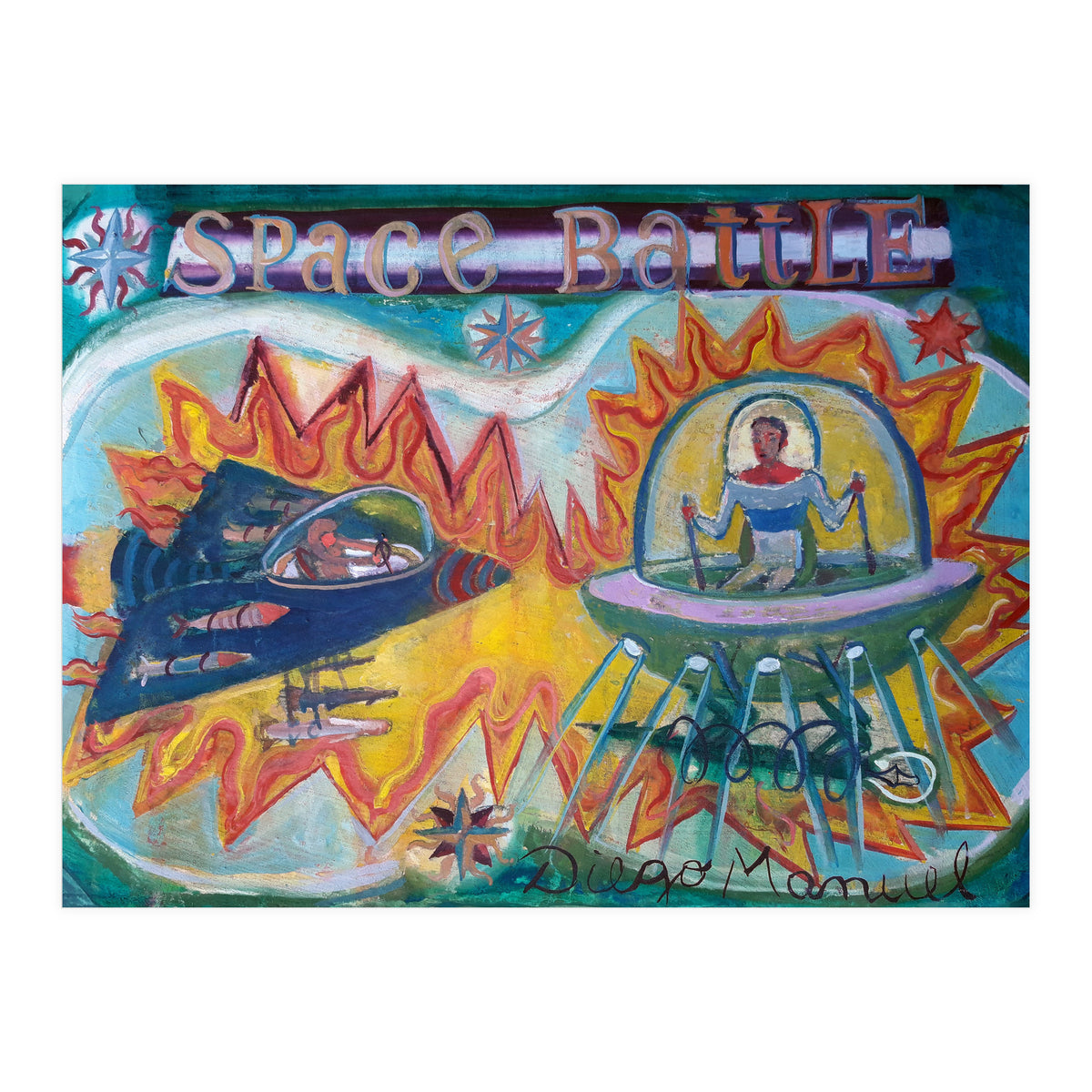 Space Battle 3 (Print Only)
