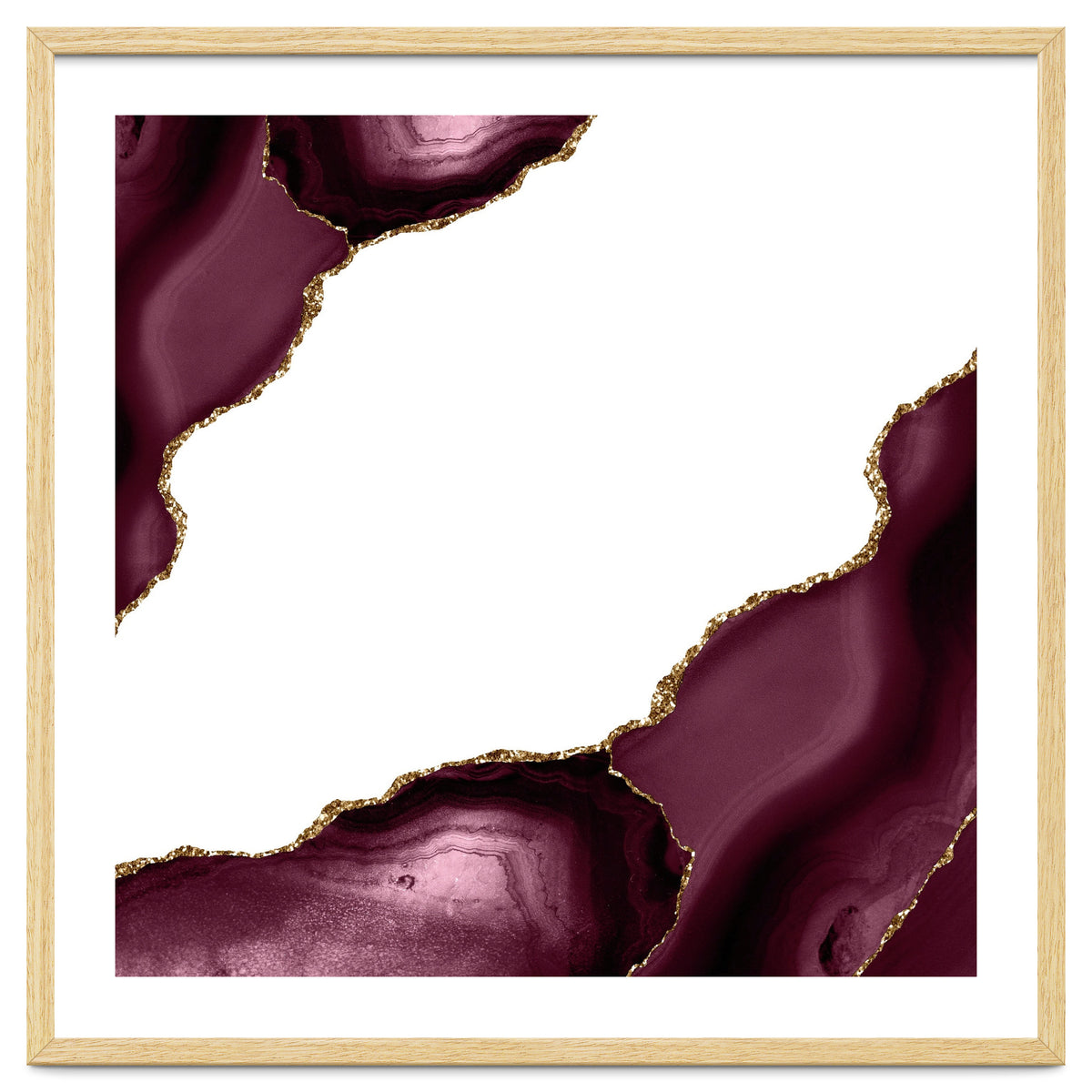 Burgundy & Gold Agate Texture 22