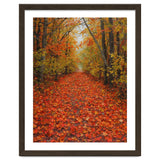 Lush Autumn Forest Path Covered thumbnail