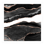 Black & Rose Gold Agate Texture 08  (Print Only) thumbnail