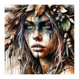 Autumn Leaf Druid Woman Portrait (Print Only) thumbnail