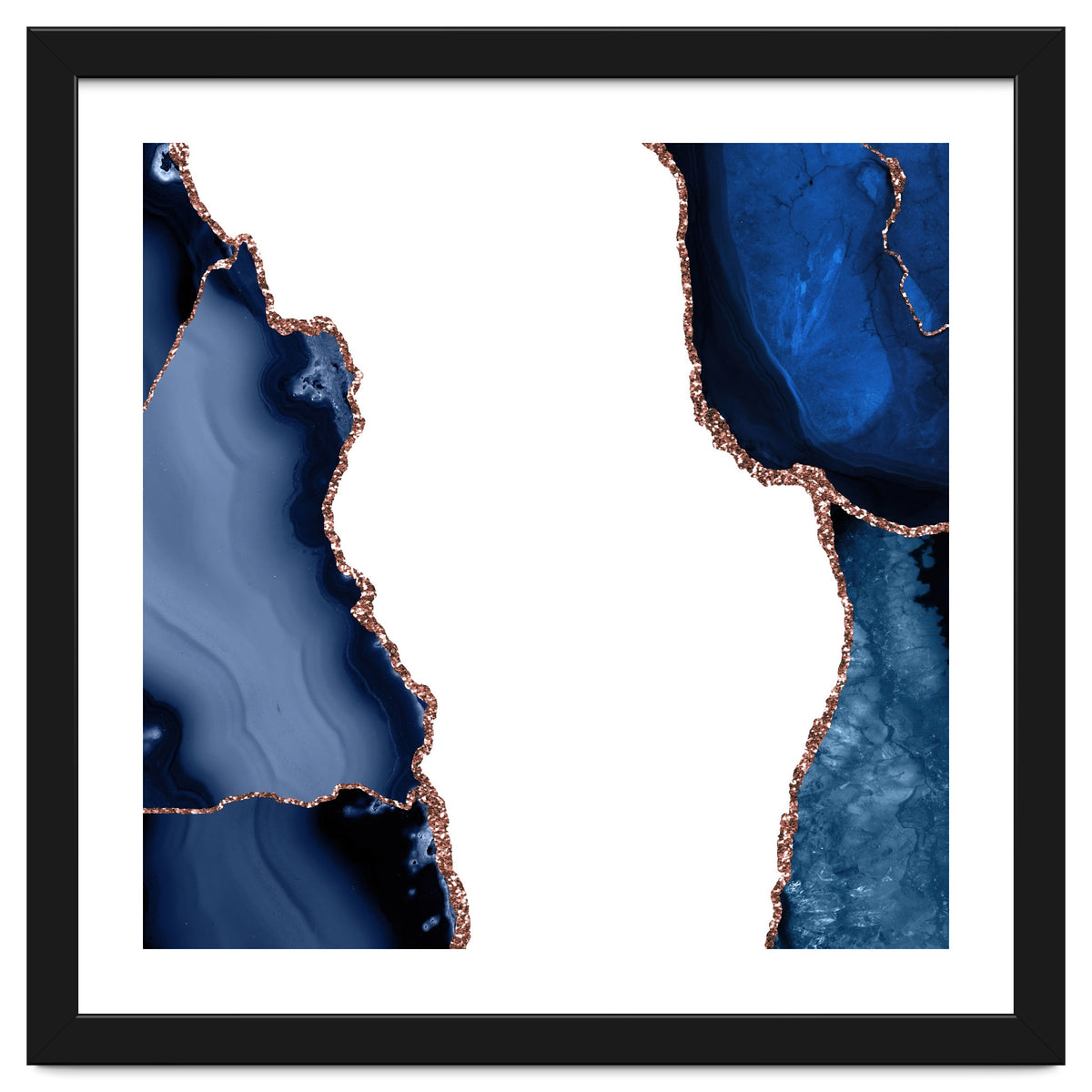 Navy & Rose Gold Agate Texture 29