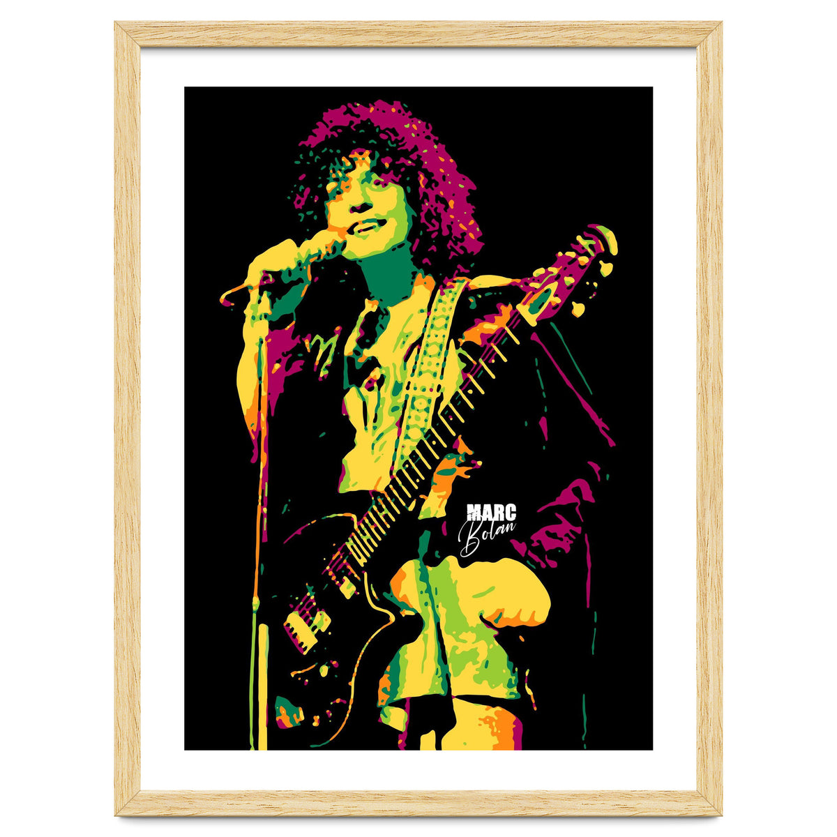 Marc Bolan Musician Legend in Pop Art
