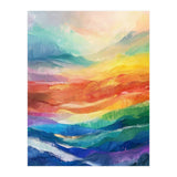 Vibrant Impasto Abstract Landscape Painting (Print Only) thumbnail