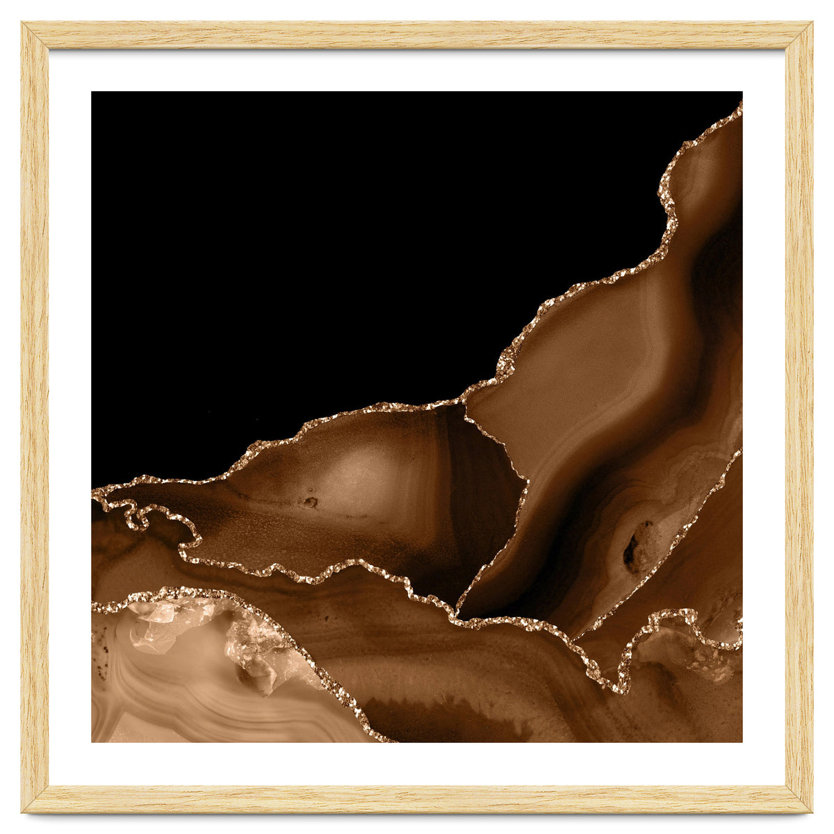 Brown & Gold Agate Texture 03