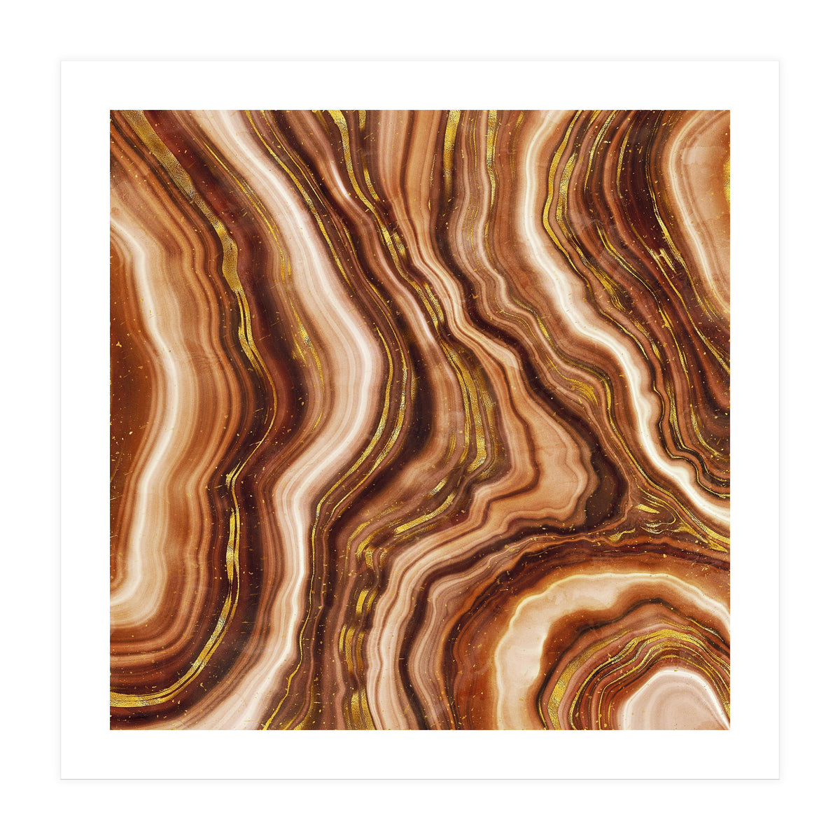 Golden Agate Texture 04 (Print Only)