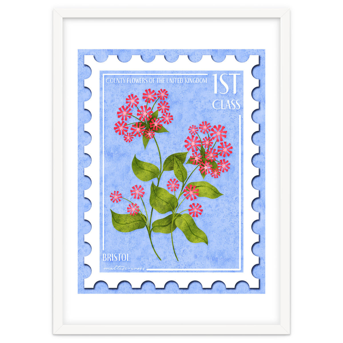 Bristol Maltese Cross Postage Stamp