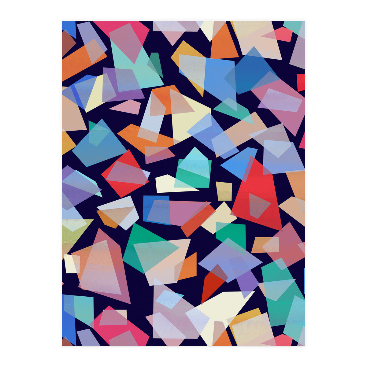 Geometric Squares Collage (Print Only)