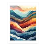 Abstract Ethereal Mountain Landscape (Print Only) thumbnail