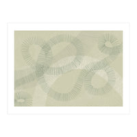 calming essentials Curved Lines soft sage (Print Only)